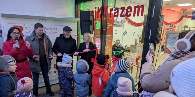 otwarcie WIlnoteki - biblioteki na osiedlu Wilno