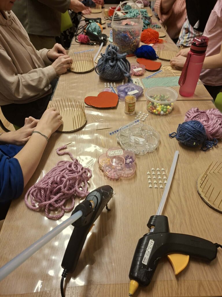 pudełka na drobiazgi powstałe podczas warsztatów kreatywnych