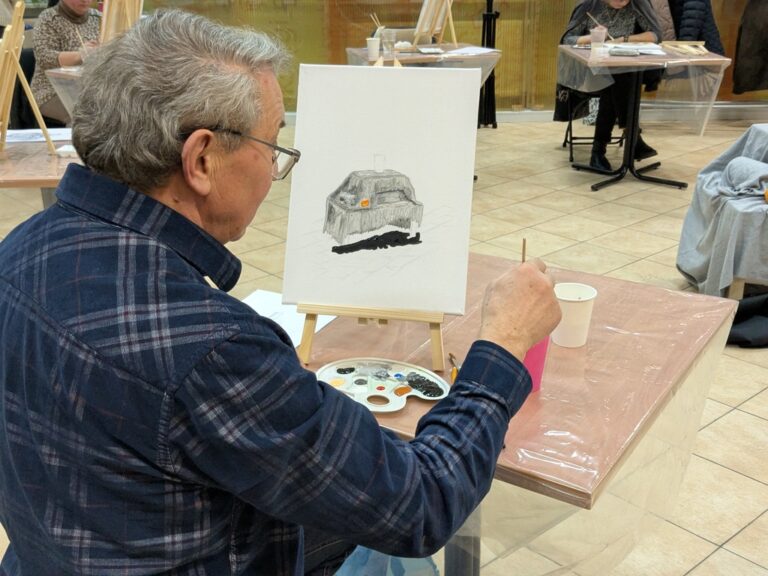 warsztaty malarskie w bibliotece