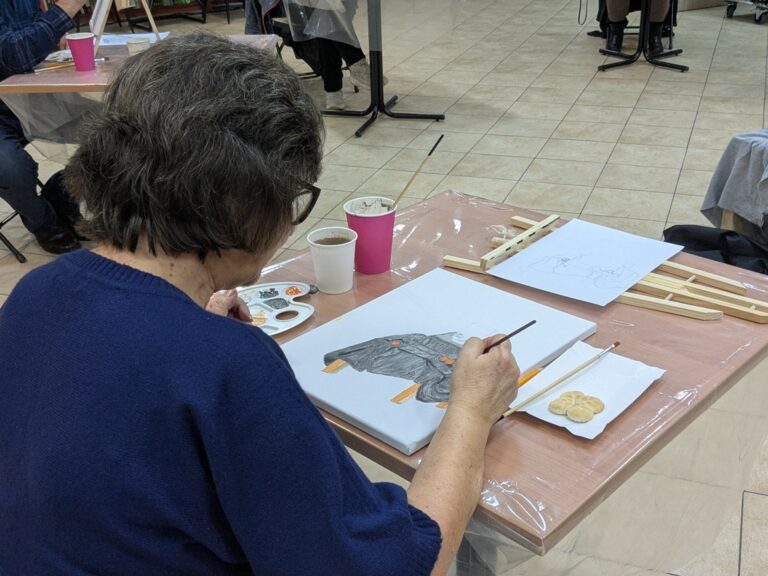 warsztaty malarskie w bibliotece