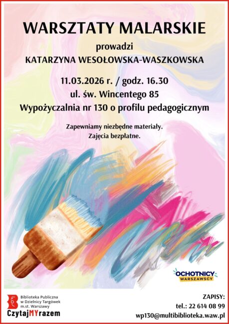 warsztaty malarskie plakat