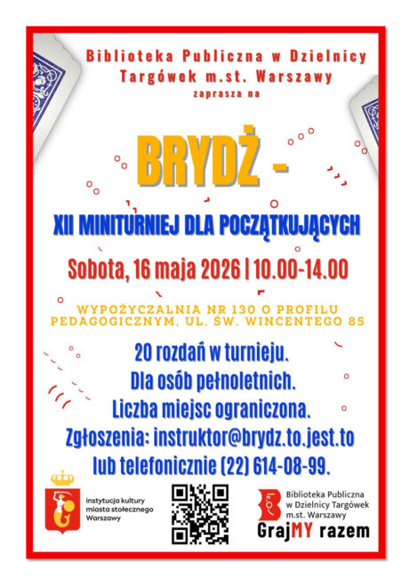 brydż plakat