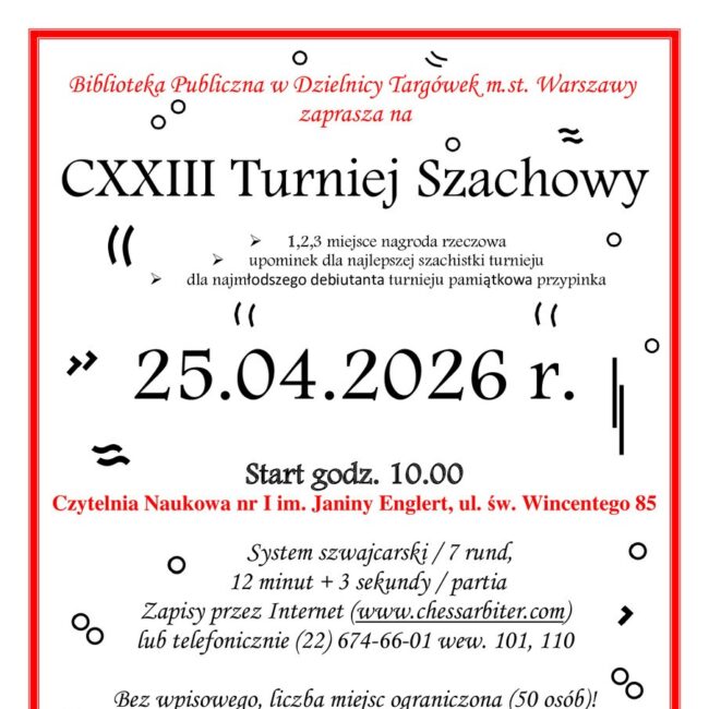 turniej szachowy plakat