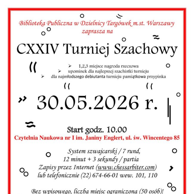 turniej szachowy plakat