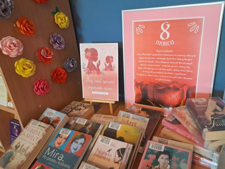 książki na dzień kobiet w bibliotece
