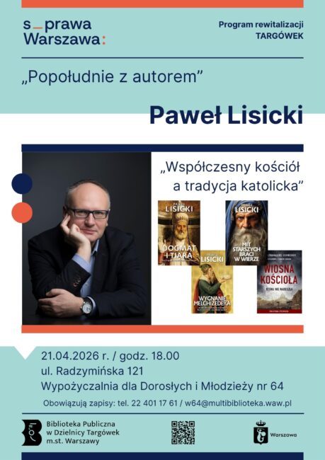 spotkanie z Pawłem Lisickim plakat
