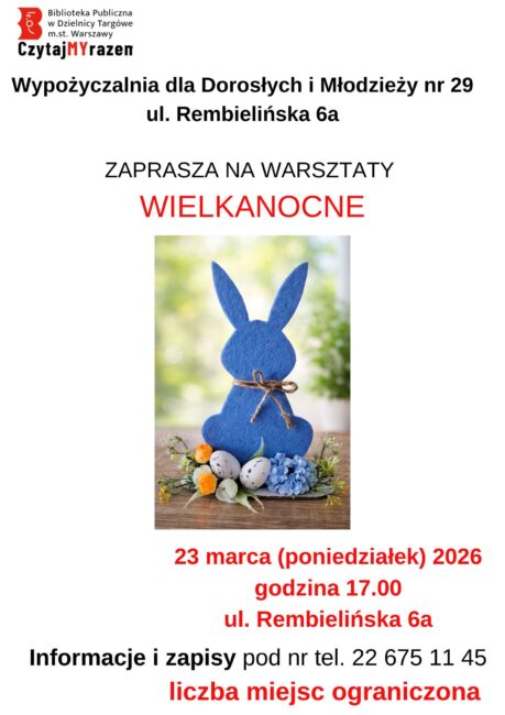 warsztaty wielkanocne plakat