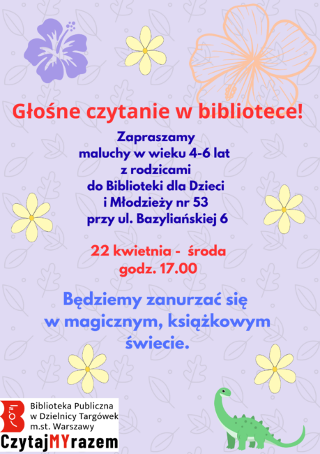 plakat głośne czytanie