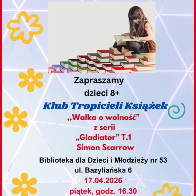 Klub Tropicieli Książek plakat