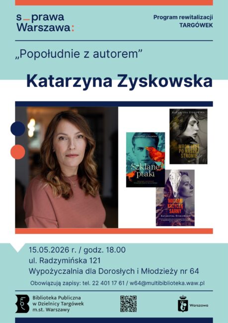 plakat spotkanie z Katarzyną Zyskowską