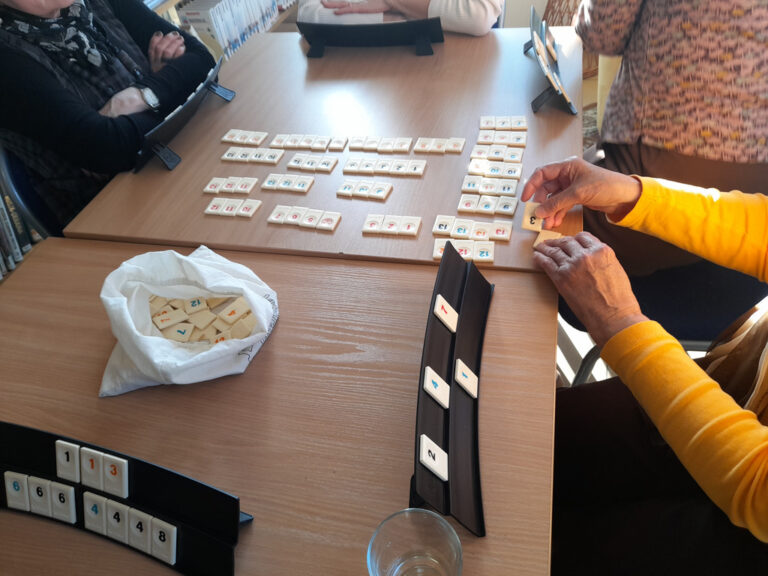 kilka osób gra w rummikub