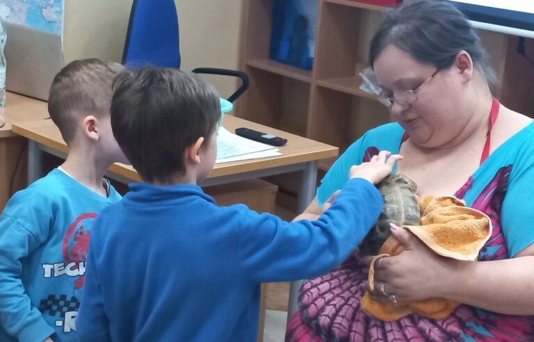 żółw w bibliotece