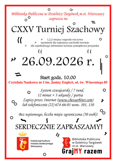 turniej szachowy plakat