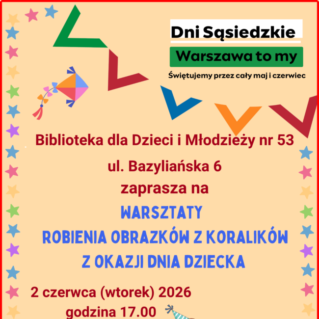 warsztaty robienia obrazków plakat
