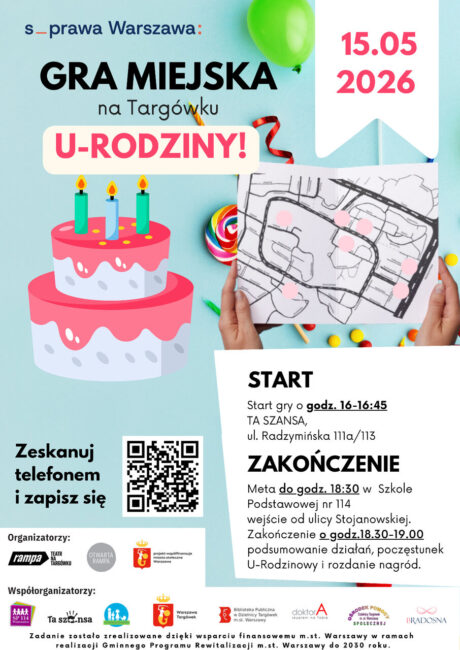 gra miejska u-rodziny plakat