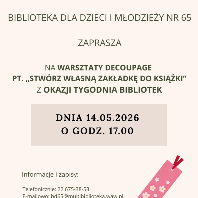warsztaty decoupage plakat