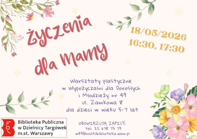 kartki dla mamy plakat warsztatów