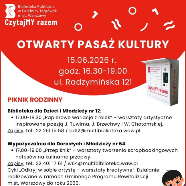 piknik rodzinny otwarty pasaż kultury plakat