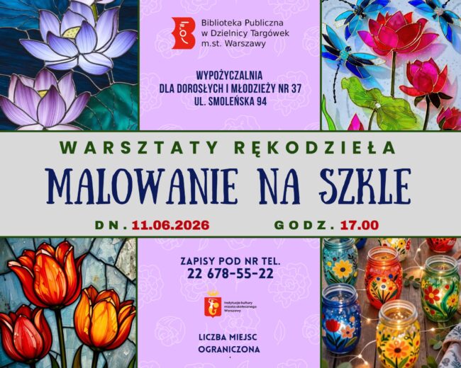 malowanie na szkle plakat