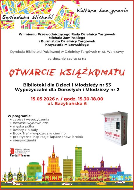 otwarcie książkomatu bazyliańskiej plakat