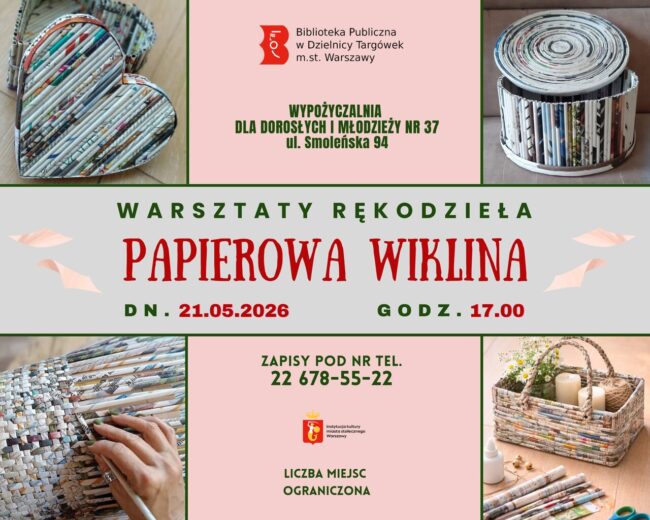 papierowa wiklina plakat