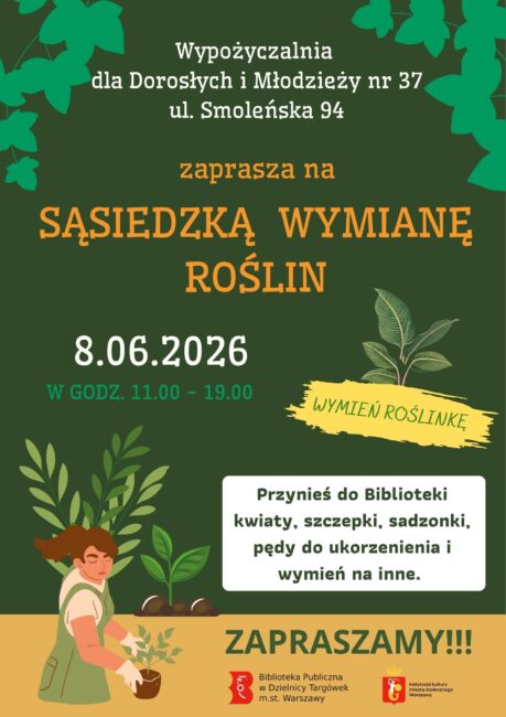 wymiana roślin plakat