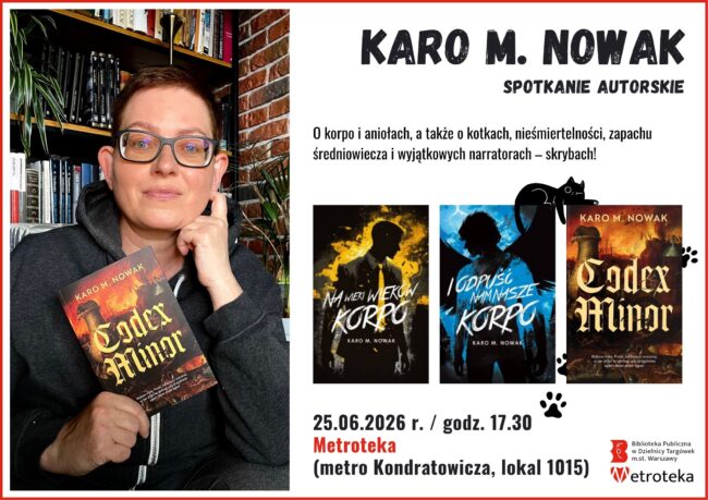 Karo M. Nowak spotkanie autorskie plakat