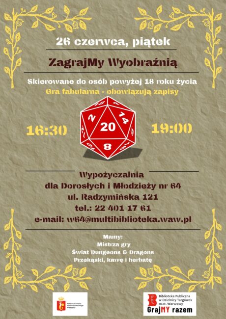 gra rpg plakat
