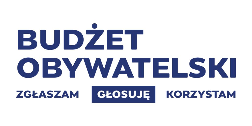 napis: budżet obywatelski zgłaszam głosuję korzystam