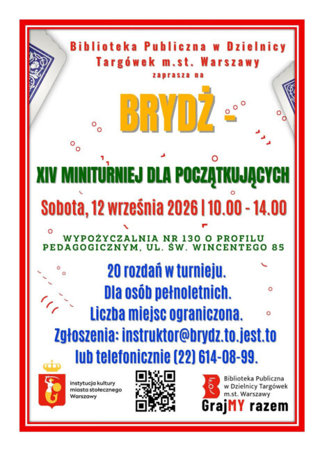 miniturniej brydża plakat