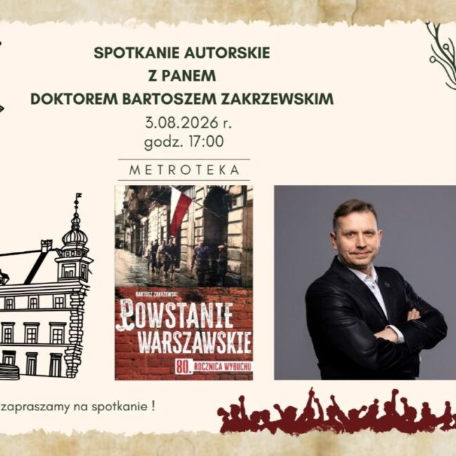 zdjęcie Bartosza Zakrzewskiego, okładka książki Bartosza Zakrzewskiego na temat powstania warszawskiego