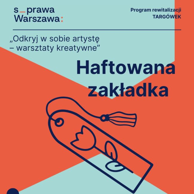 haftowana zakładka warsztaty plakat