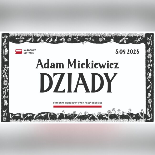 Narodowe Czytanie 2026 plakat