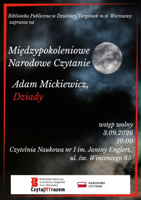 dziady adam mickiewicz narodowe czytanie plakat