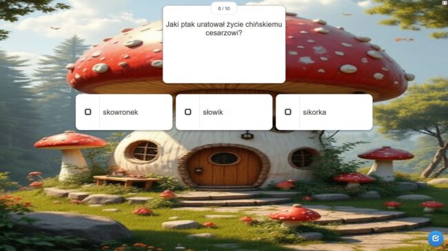 Jaki ptak uratował życie chińskiemu cesarzowi? a) skowronek b) słowik c) sikorka