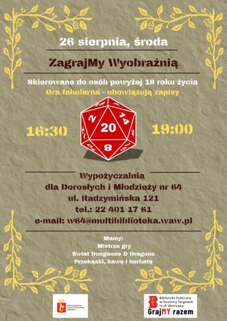 gra rpg plakat