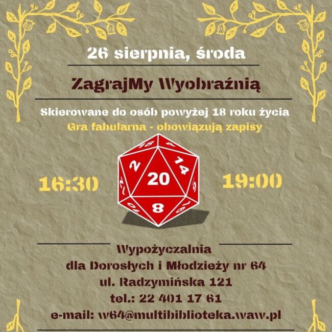 gra rpg plakat