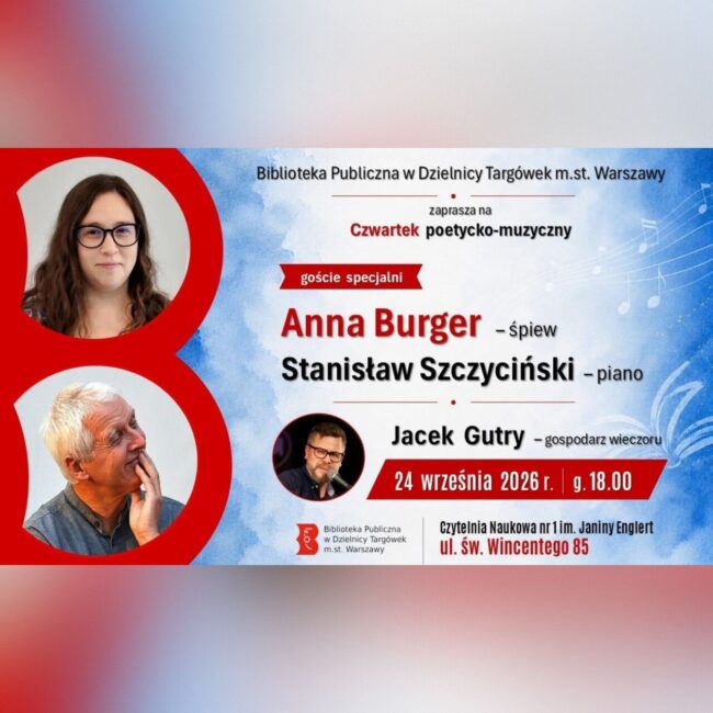 Anna Burger Stanisław Szczyciński plakat koncert