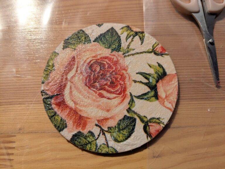 praca plastyczna - decoupage