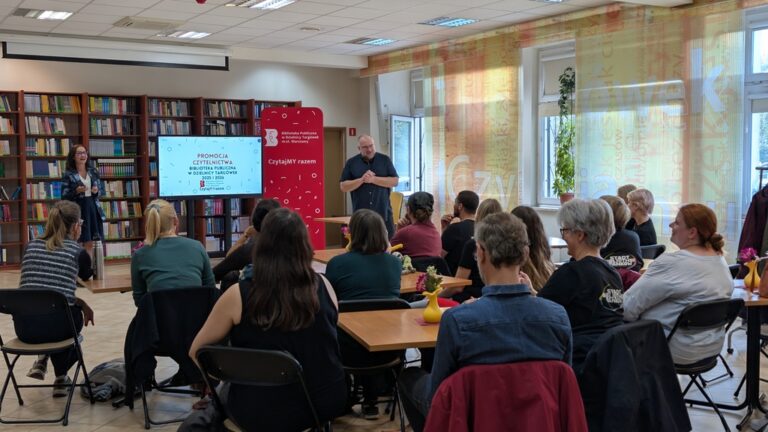 bibliotekarze z Niemiec w Czytelni na Targówku