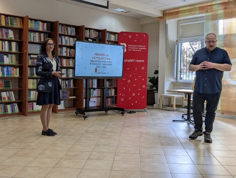 bibliotekarze z Niemiec w Czytelni na Targówku