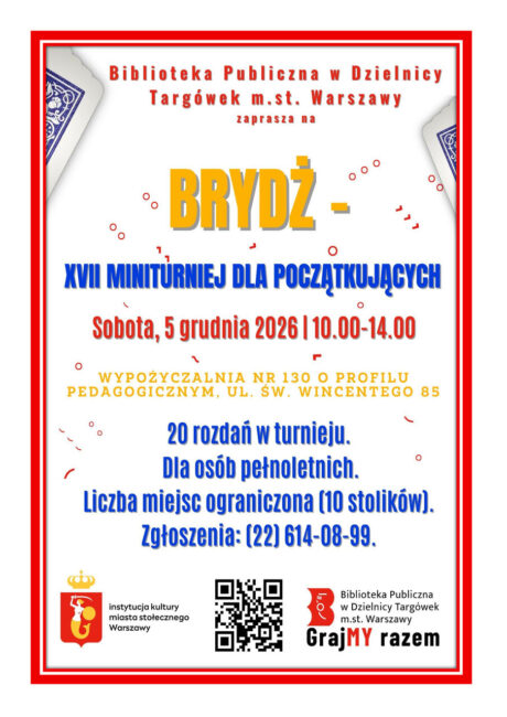 turniej brydżowy plakat