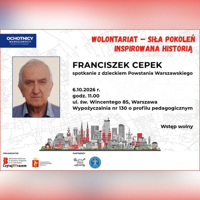Franciszek Cepek spotkanie plakat