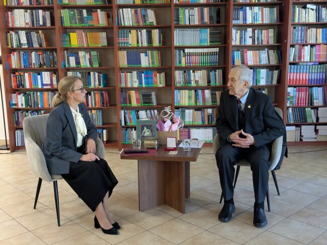 Franciszek Cepek spotkanie w bibliotece