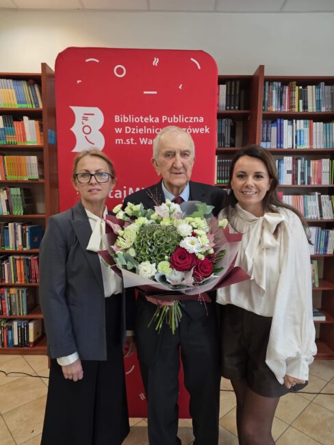 Franciszek Cepek spotkanie w bibliotece