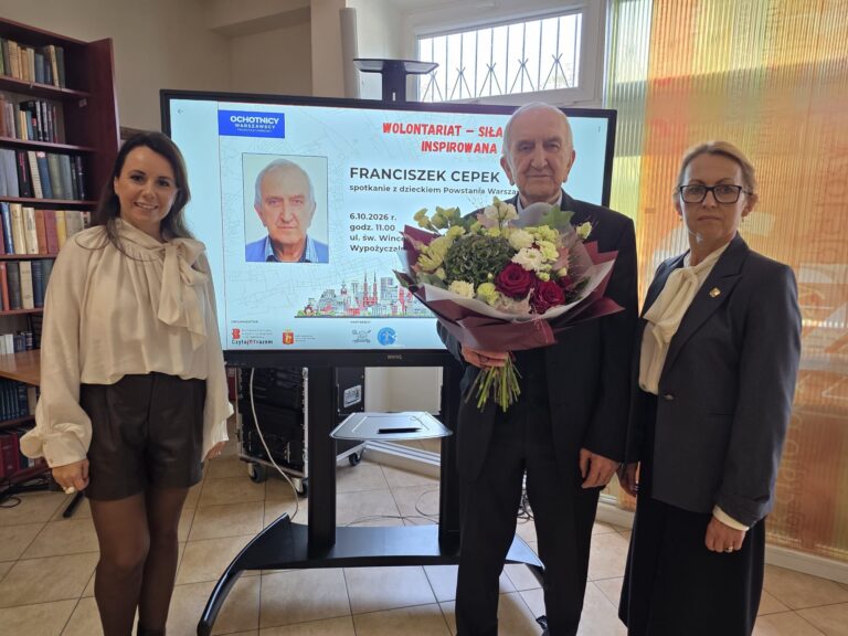 Franciszek Cepek spotkanie w bibliotece