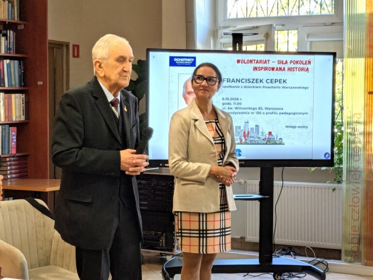 Franciszek Cepek spotkanie w bibliotece