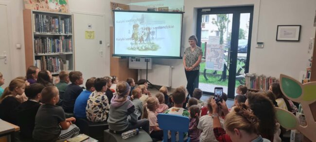spotkanie z Magdaleną Zarębską w bibliotece