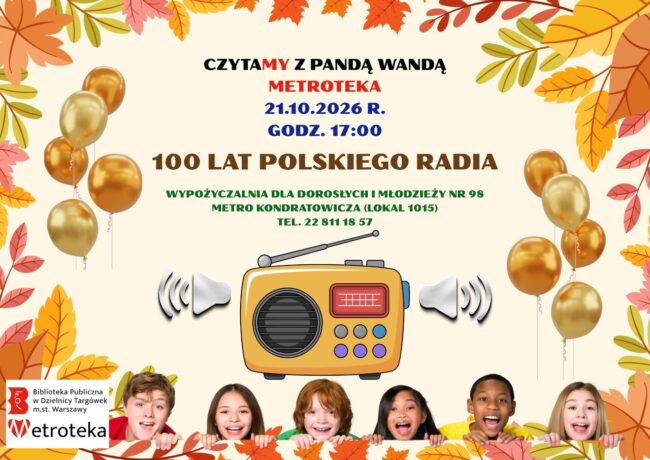 100 lat polskiego radia panda wanda plakat
