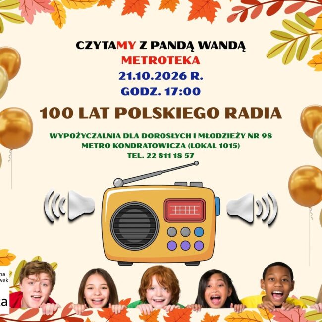100 lat polskiego radia panda wanda plakat